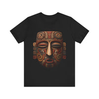 Ancient Andean Tribal Mask Stylized Face Unisex T-Shirt