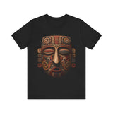 Ancient Andean Tribal Mask Stylized Face Unisex T-Shirt