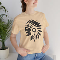 Tribal Warrior Headdress Emblem Illustration Unisex T-Shirt
