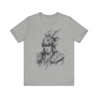 Jaguar Warrior Ink Portrait Unisex T-Shirt