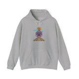 Eye of the Sun Pyramid Illustration Unisex Hoodie