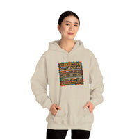 Pre-Columbian Tribal Stripe Pattern Unisex Hoodie