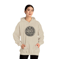 Mayan Jaguar Deity Woodcut Style Unisex Hoodie