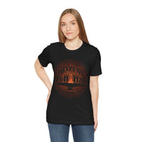Tribal Ceremony Around Sacred Fire Glyph Style Unisex T-Shirt