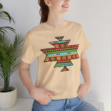 Sacred Geometric Textile Pattern Illustration Unisex T-Shirt