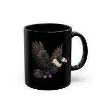 Chibi Inca Condor Cartoon Style Black Mug