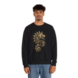 Quetzalcoatl Spiral Serpent Tribal Glyph Unisex Sweatshirt
