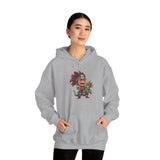 Chibi Aztec Warrior with Baby Quetzalcoatl Serpent Unisex Hoodie