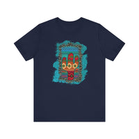 Glitter Serape Cactus on Leopard Burst Illustration Unisex T-Shirt