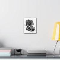 Aztec Warrior Mesoamerican Art Canvas