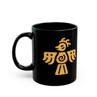 Aztec Eagle Warrior Symbol Illustration Black Mug