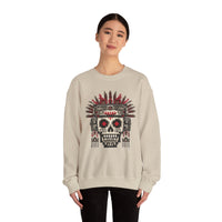 Pixel Art Aztec Skull Totem Unisex Sweatshirt