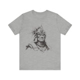 Inca Warrior Line Art Tribal Design Unisex T-Shirt