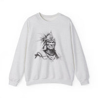 Inca Warrior Line Art Tribal Design Unisex Sweatshirt
