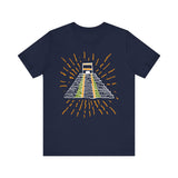 Mexico Monument Chichen Itzá Doodle Unisex T-Shirt