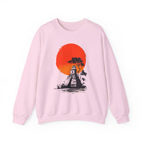 Tikal Sunset Temple Minimalist Art Unisex Sweatshirt