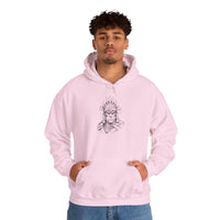 Inca Warrior Hand Drawn Tribal Portrait Unisex Hoodie