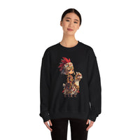 Chibi Inca Empress on Llama Unisex Sweatshirt