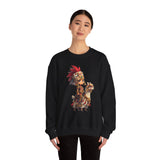 Chibi Inca Empress on Llama Unisex Sweatshirt