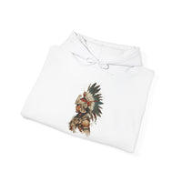 Watercolor Tribal Aztec Warrior Unisex Hoodie