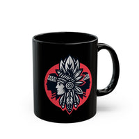 Tribal Legacy Circle Emblem Illustration Black Mug