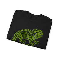 Mayan Aztec Totem Symbol of Iguana Unisex Sweatshirt