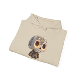 Glow-Eyed Aztec Skull Chibi Unisex Hoodie