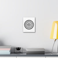 Aztec Calendar Illustration Canvas