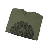 Sacred Aztec Calendar Face Unisex Sweatshirt