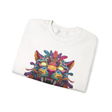 Rainbow Jaguar Mask Comic Style Unisex Sweatshirt
