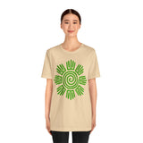 Aztec Plant Spiral Symbol Unisex T-Shirt