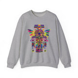 Psychedelic Mesoamerican Totem Mask Unisex Sweatshirt