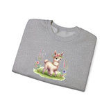 Baby Llama Inca Blossom Crown Unisex Sweatshirt