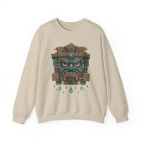 Tlaloc Rain God Stone Face Glyph Unisex Sweatshirt