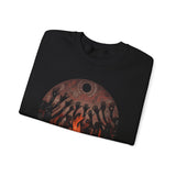Sacred Fire Tribal Ceremony Glyph Style Unisex Sweatshirt