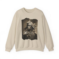 Vintage Inca Warrior Sepia Portrait Unisex Sweatshirt