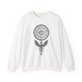 Shadow Phoenix Tribal Emblem Illustration Unisex Sweatshirt