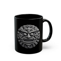 Sacred Stone Inti Inca Sun God Monochrome Style Black Mug