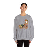 Resting Alpaca In Traditional Ornaments Unisex Sweatshirt