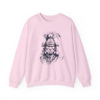 Fierce Inca Warrior Ink Illustration Unisex Sweatshirt