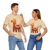 Minimalist Inca Llama Sandstone Petroglyph Unisex T-Shirt