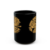 Celestial Mayan Bird Symbol Black Mug