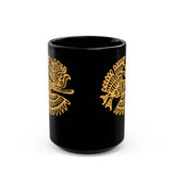Celestial Mayan Bird Symbol Black Mug