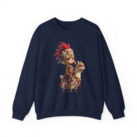 Chibi Inca Empress on Llama Unisex Sweatshirt