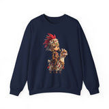 Chibi Inca Empress on Llama Unisex Sweatshirt