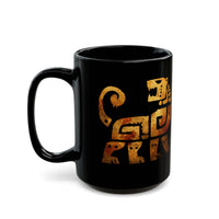 Aztec Jaguar Warrior Glyph Symbol Black Mug