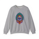 Aztec Indian Death Skull Tattoo Style Unisex Sweatshirt