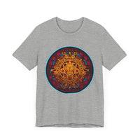Neon Aztec Calendar Unisex T-Shirt