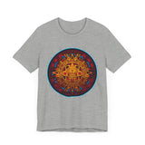 Neon Aztec Calendar Unisex T-Shirt