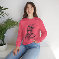 Jaguar Warrior Ink Portrait Unisex Sweatshirt